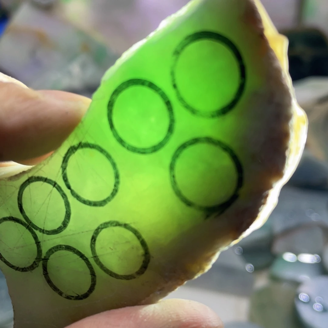 未镶嵌挂件翡翠K缅甸天然翡翠片料