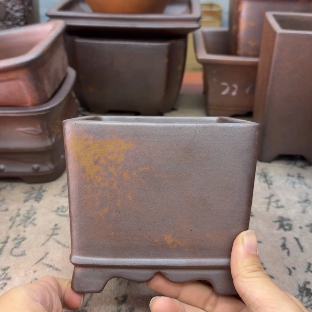 紫砂花盆35号宜兴紫砂正品花盆11.5x9