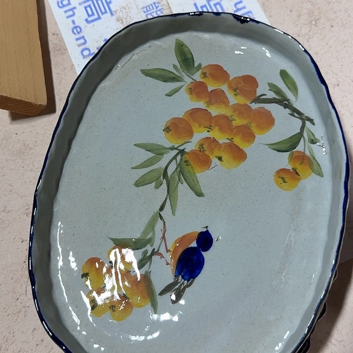 景德镇陶瓷手工手绘碟子    微暇福利