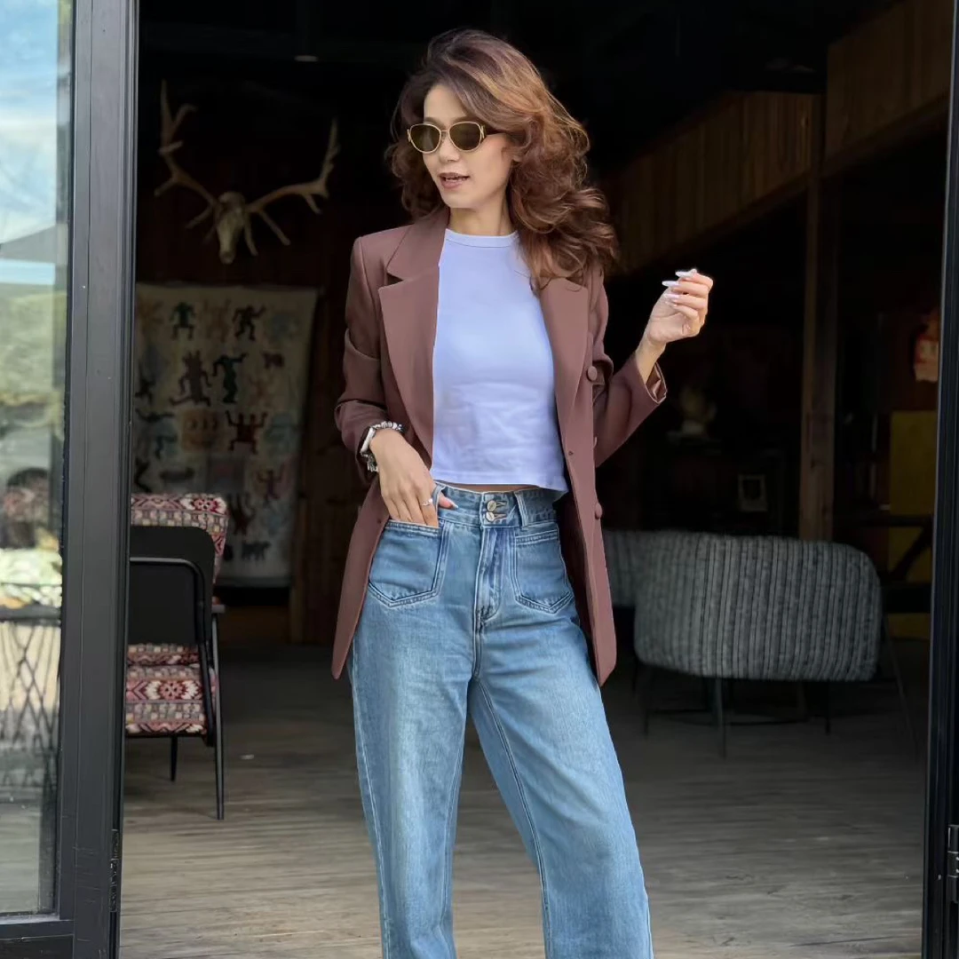 新款秋款百搭西装短外套