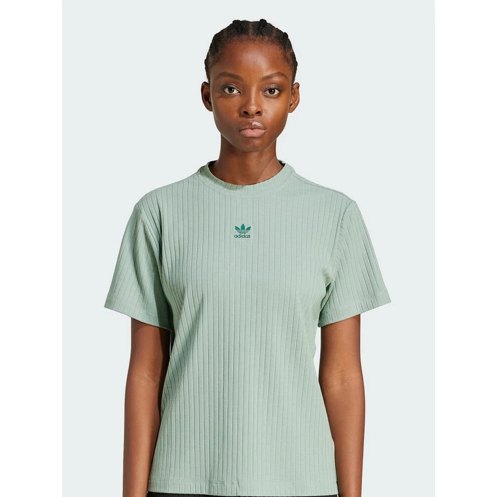 阿迪达斯 （adidas）女子三叶草运动休闲时尚潮流短袖JD1490