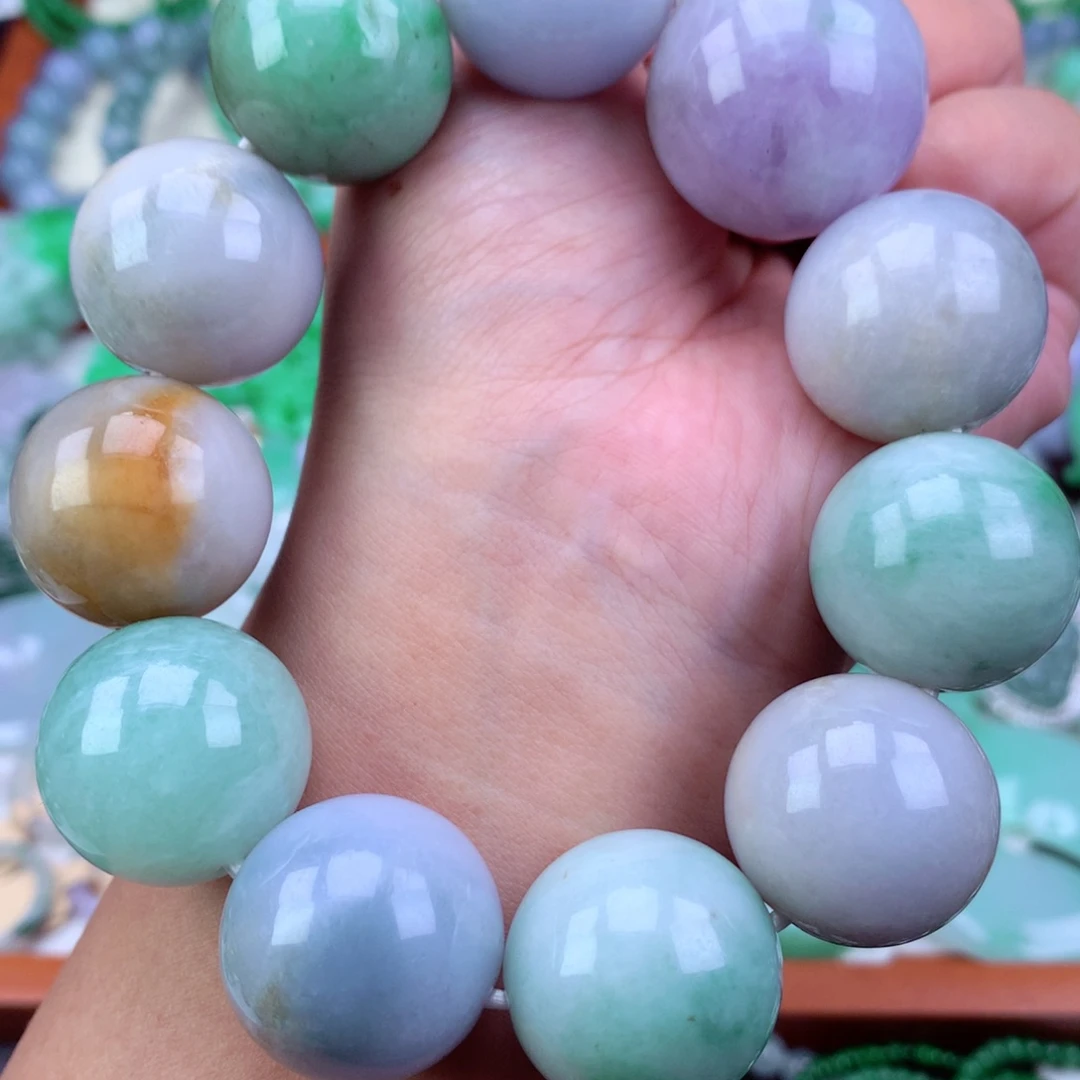 未镶嵌手链翡翠手串