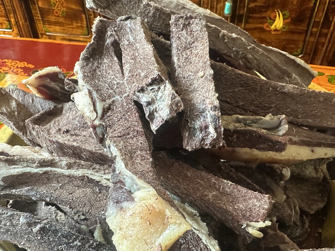 西藏当雄传统风干牦牛肉 酥脆黑红