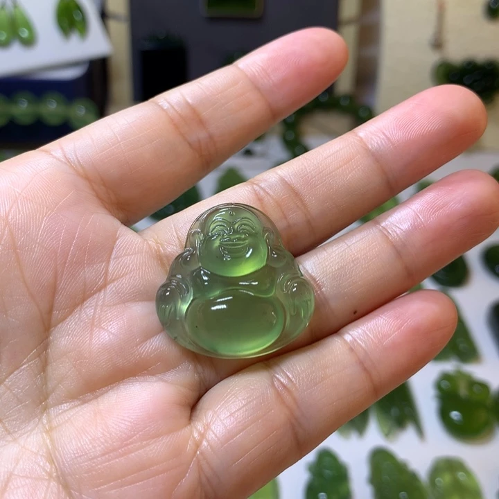 岫玉颈饰未镶嵌徐*田吊坠