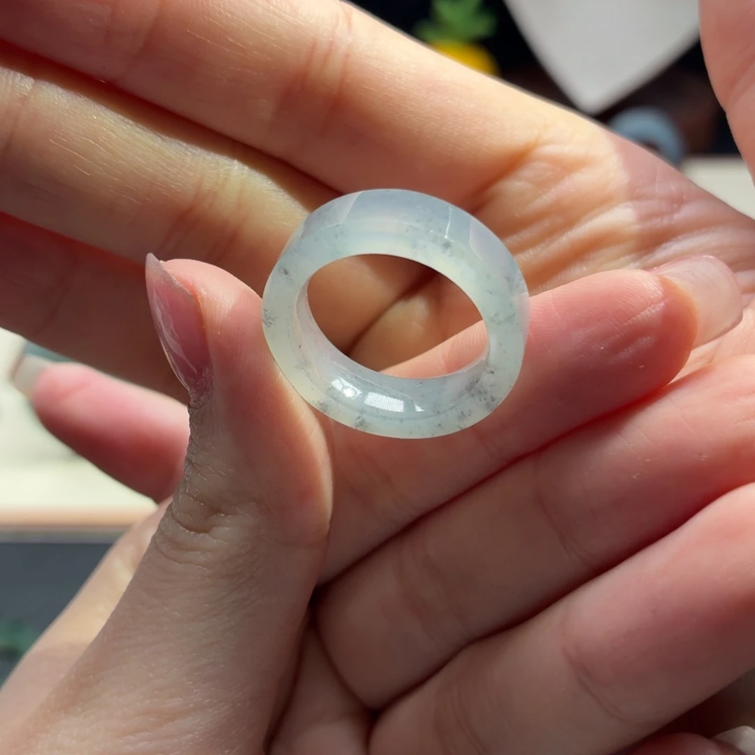 未镶嵌戒指翡翠悠*乌鸡戒圈 15.5