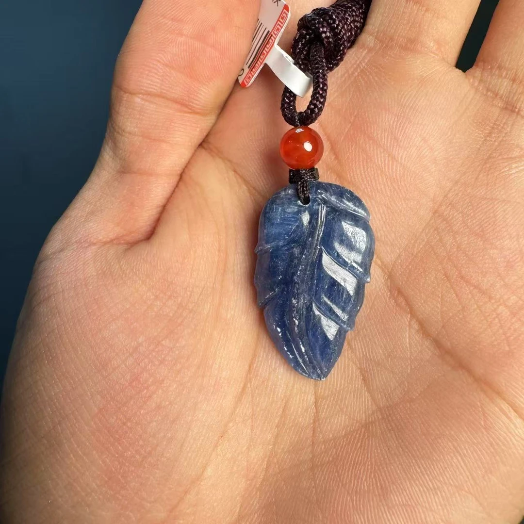 【德巧家】蓝晶石叶子吊坠（多样性发一）