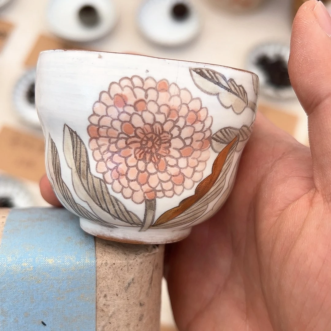 d*q景德镇手工制作瓷杯