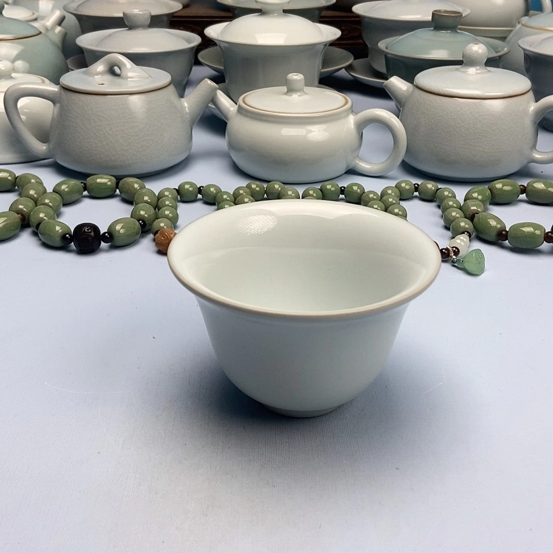 杯月白釉主人杯原矿原釉原产地