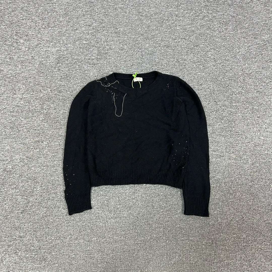 99新 AMIPARIS ysl 圣罗兰 针织亮片上衣