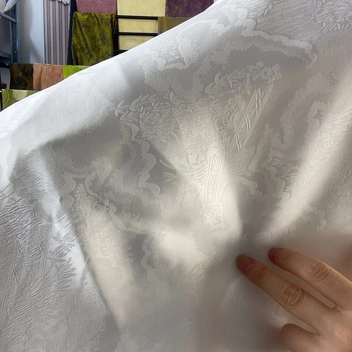 无纺布丝绸白色竹子3米