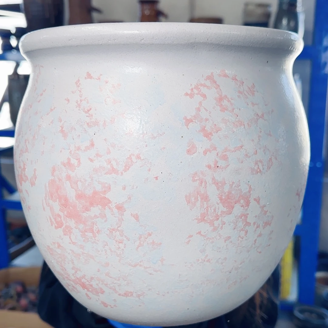 紫砂花盆高25口25
