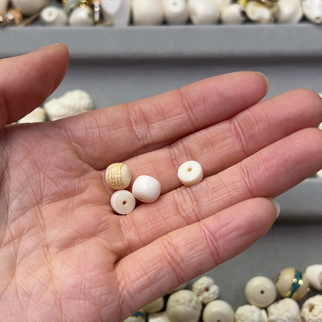 依***亲猛犸象牙吊坠8mm五条经+8mm老型+2个厚隔片