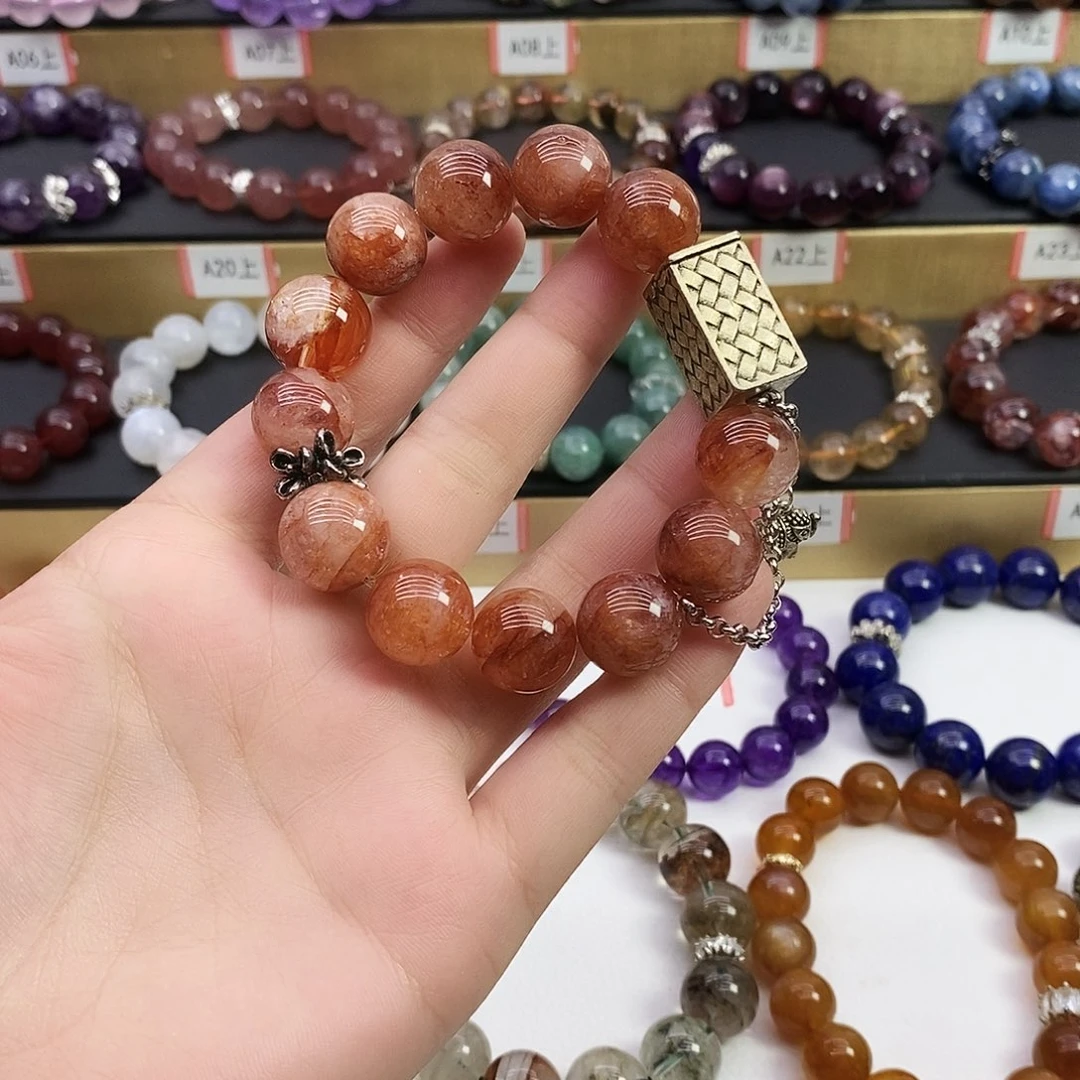 未镶嵌水晶手链红胶花