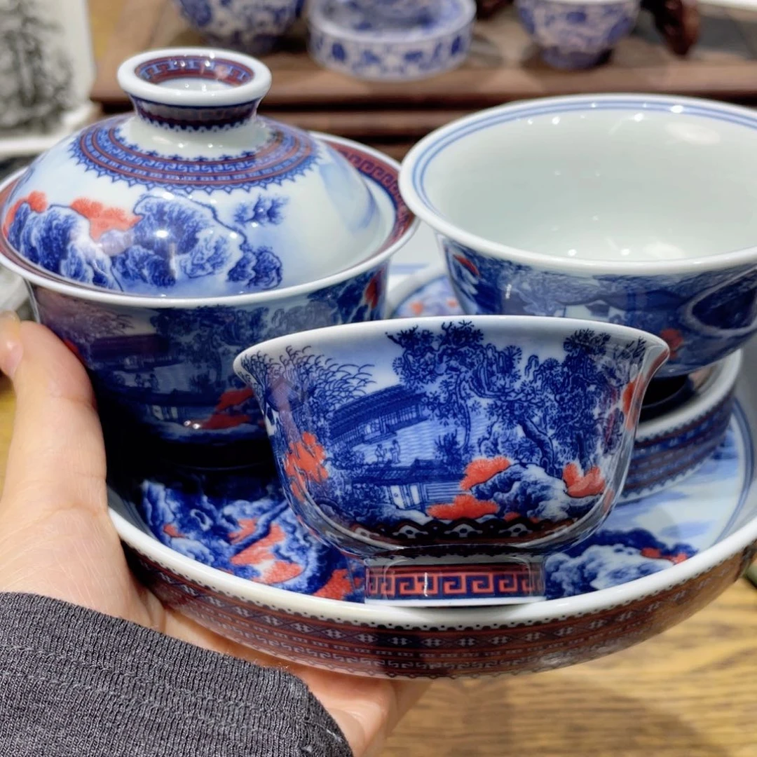 盖碗陶瓷景德镇陶瓷工厂福利价