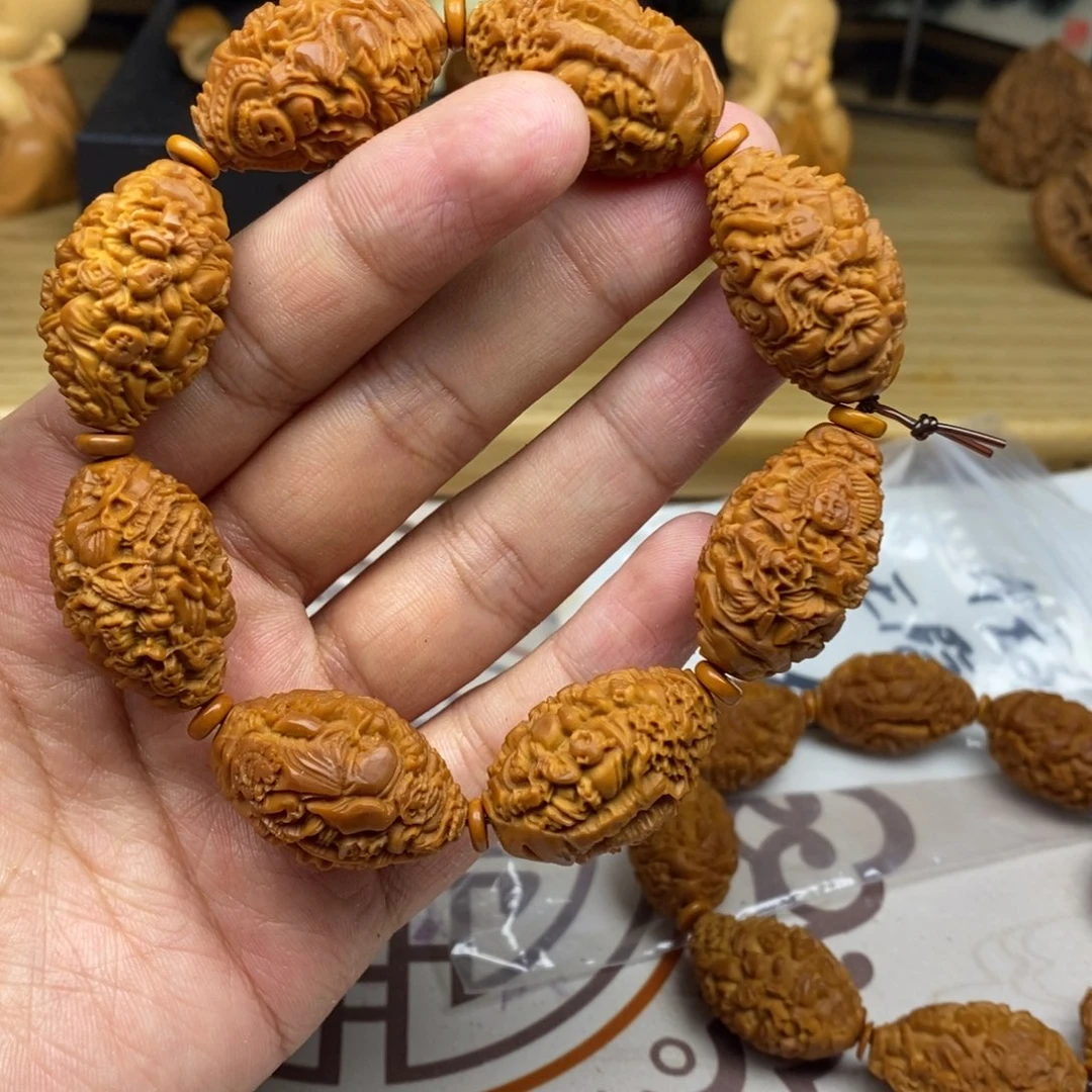 橄榄核手串/手链橄榄核雕刻工艺宇