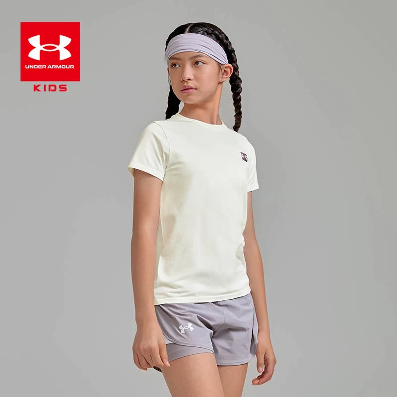 【安德玛童装】夏季新款儿童户外运动休闲圆领短袖T恤健身透气0104