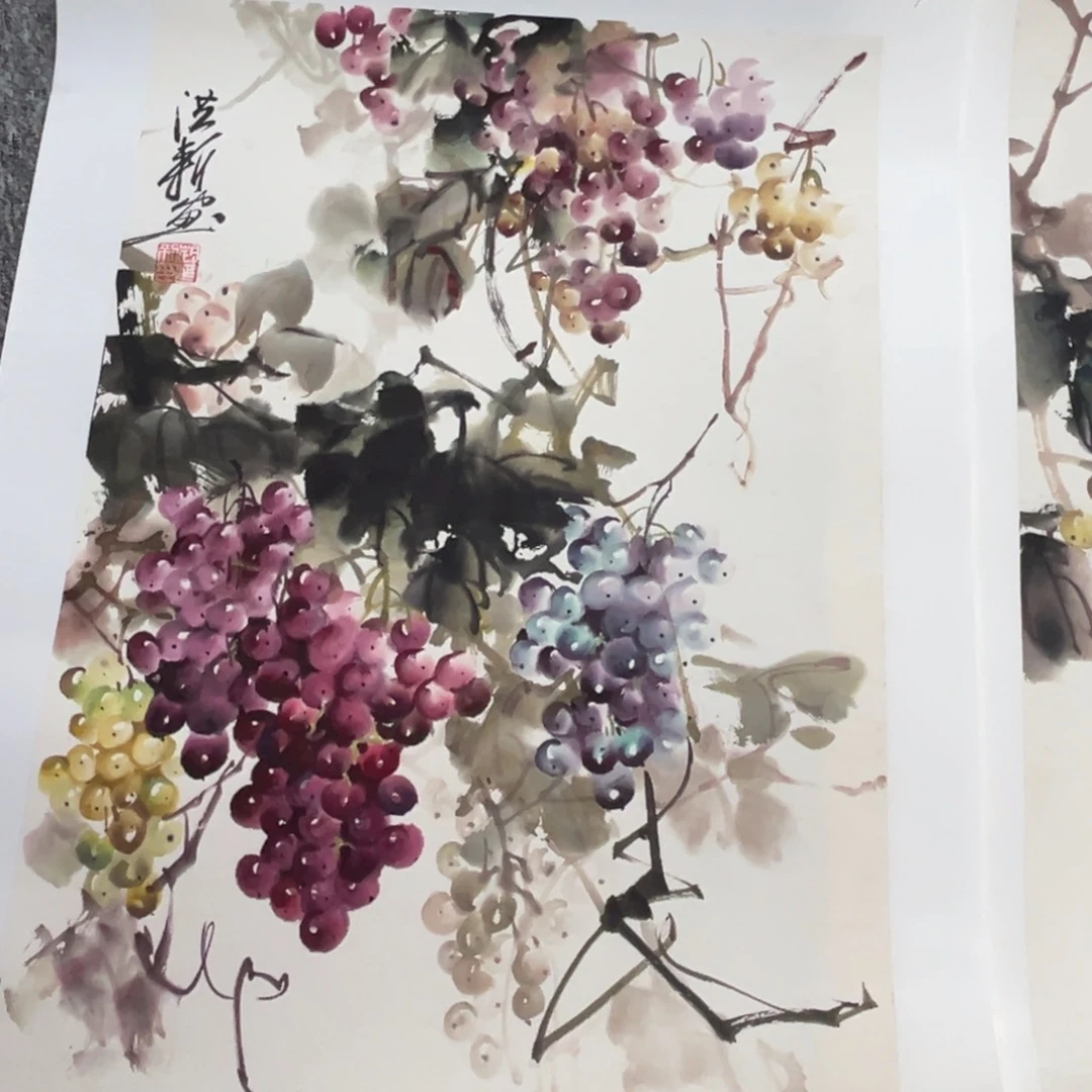 国画绘画作品多次