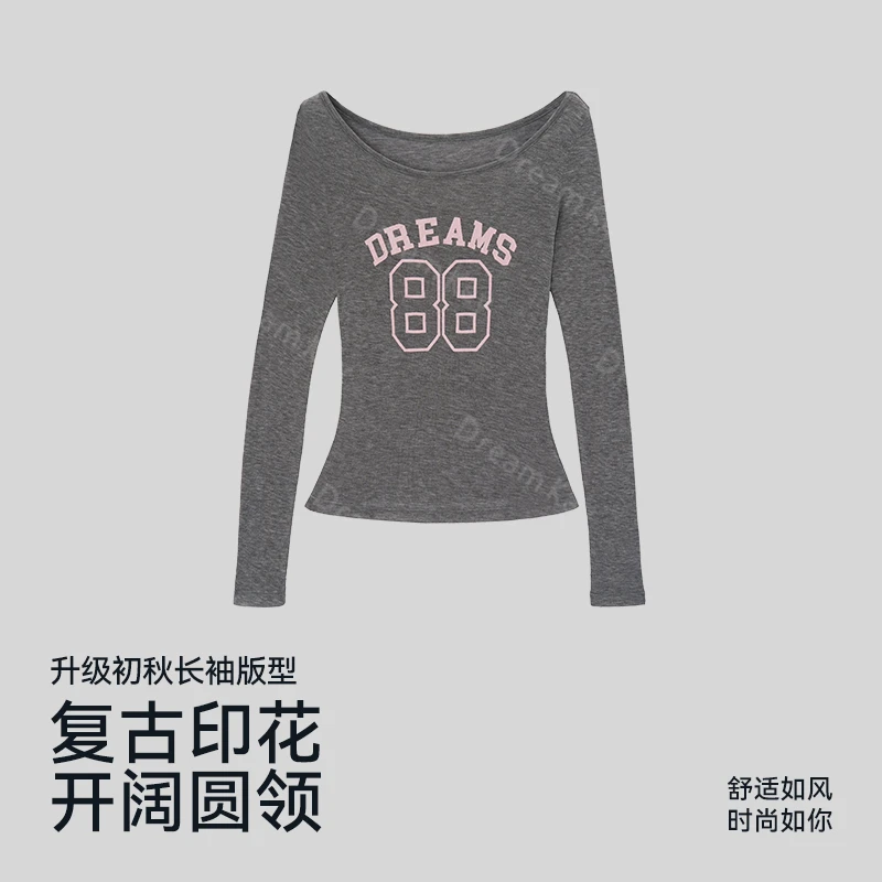 美式修身长袖运动挂脖细带文胸两件套装秋冬款瑜伽服1403/6444