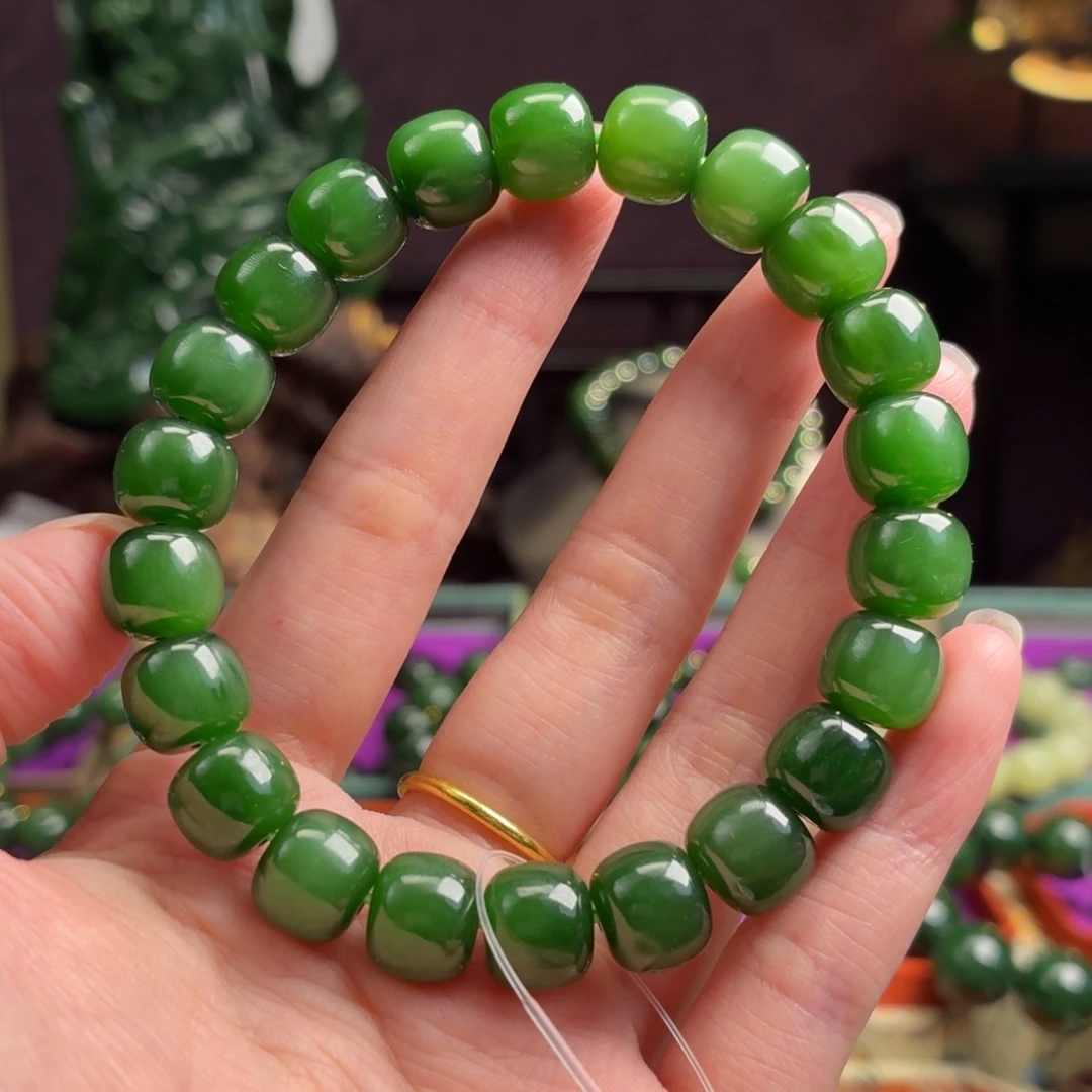 和田玉（碧玉）未镶嵌手串