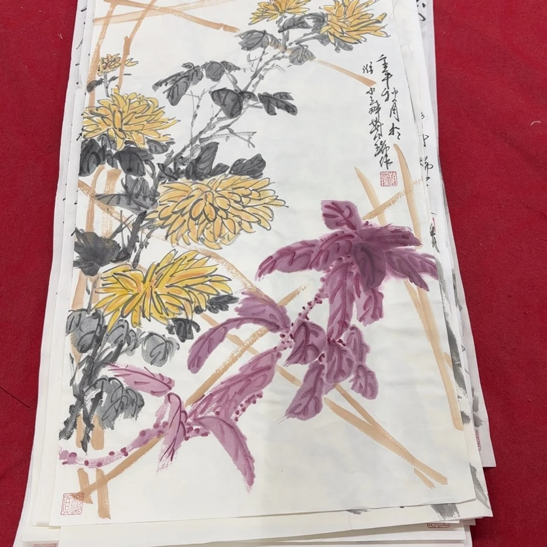 国画花鸟的翅膀和翅膀是一样