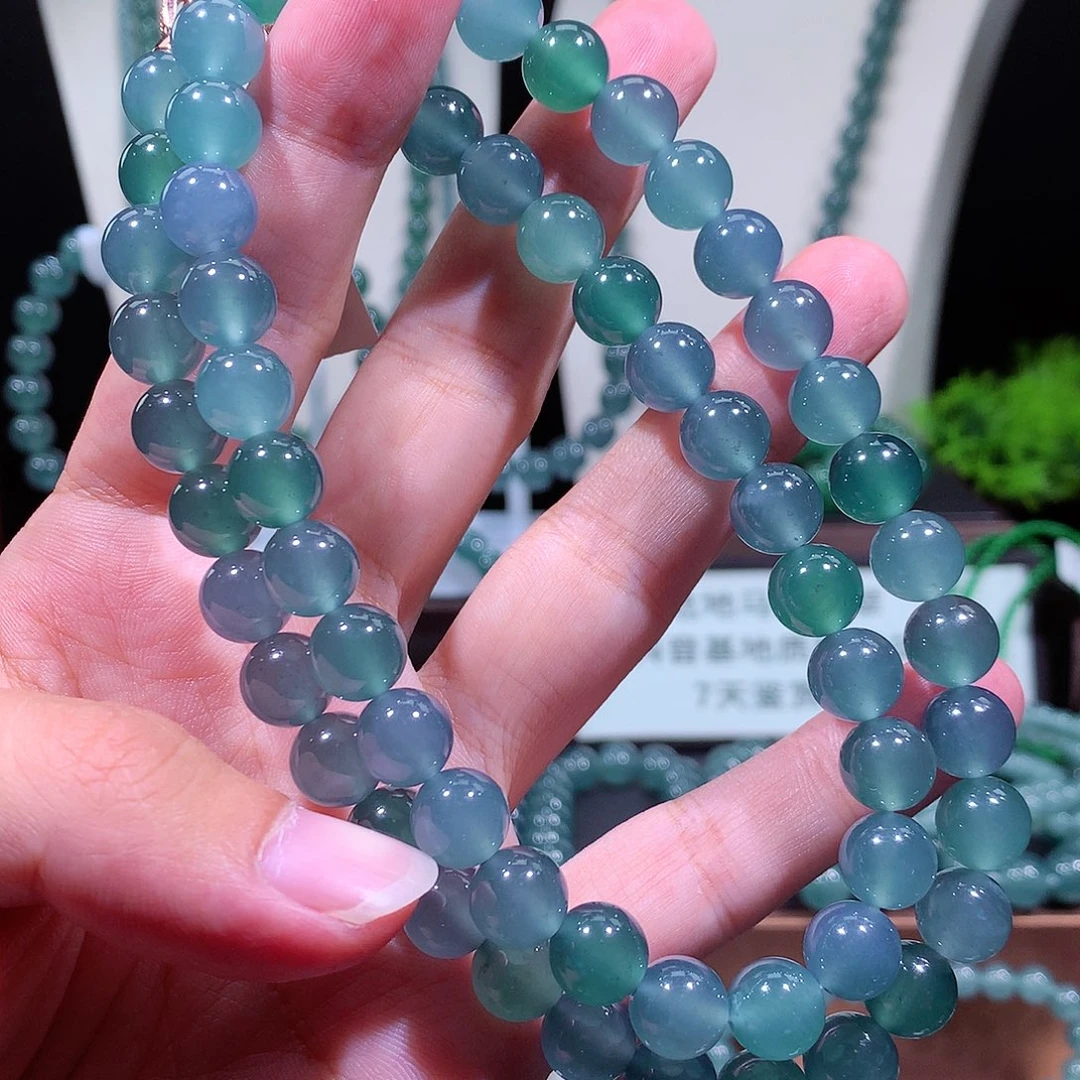 翡翠未镶嵌手链天然a货翡翠项链9.8