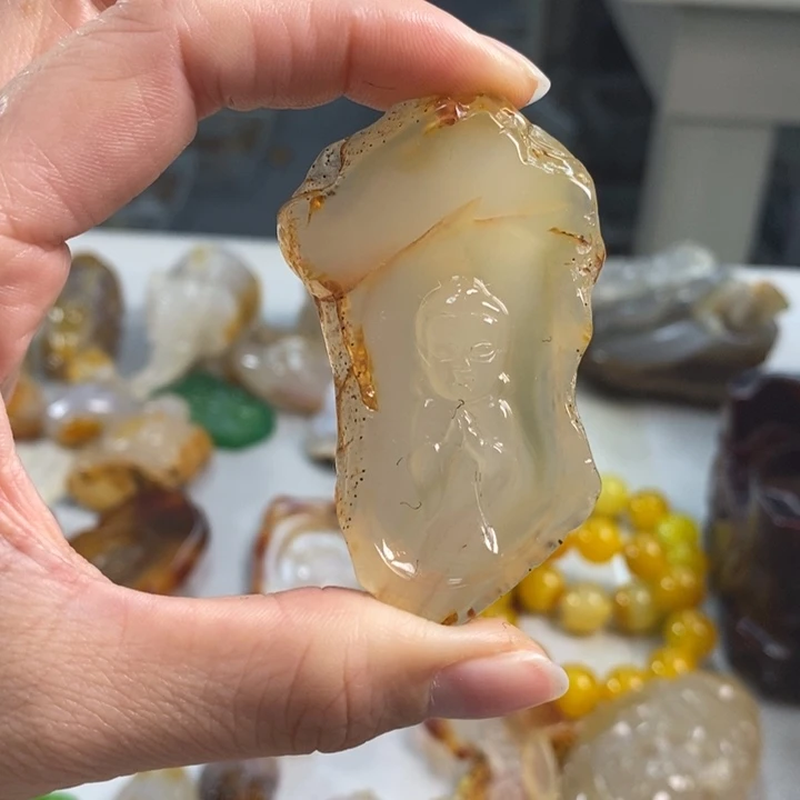 玛瑙/玉髓吊坠(不含链)未镶嵌