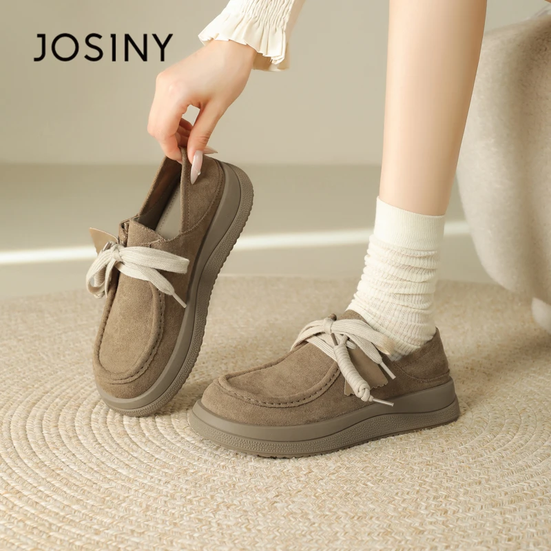 卓诗尼复古厚底勃肯鞋女款2025新款秋季女鞋全包增高休闲单鞋