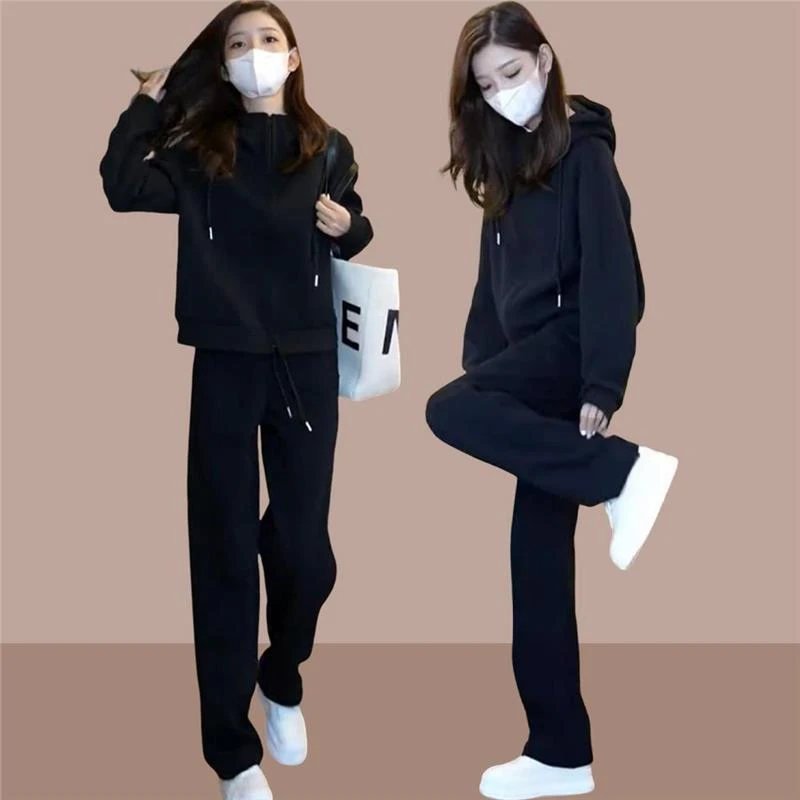 卫衣套装女2025春秋新款时尚洋气减龄休闲运动跑步服一整套爆款潮