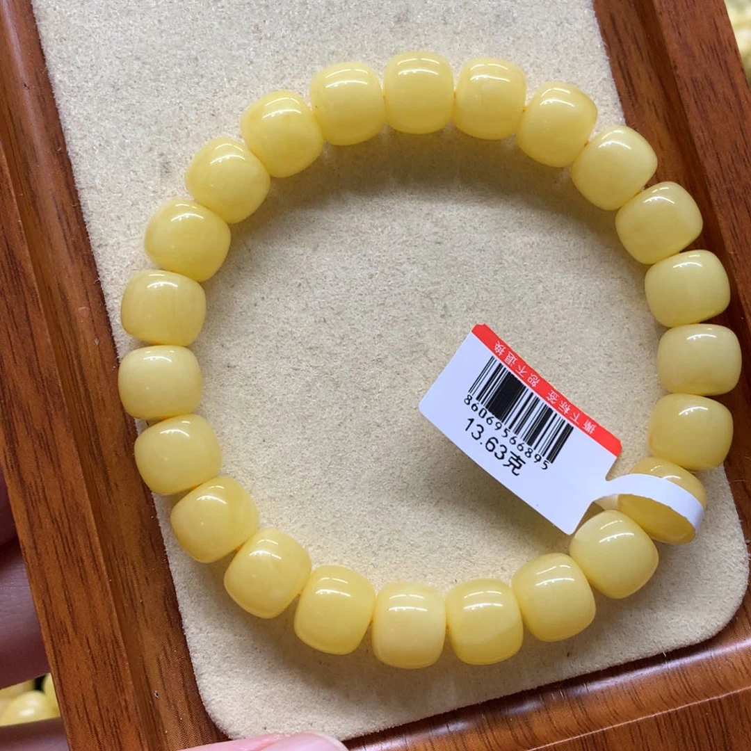 未镶嵌蜜蜡手链蜜蜡