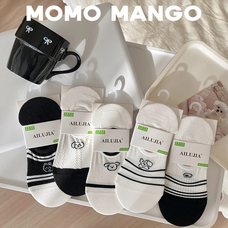 2025夏季新款高级感短袜隐形女袜棉船袜舒适透气防滑不掉跟