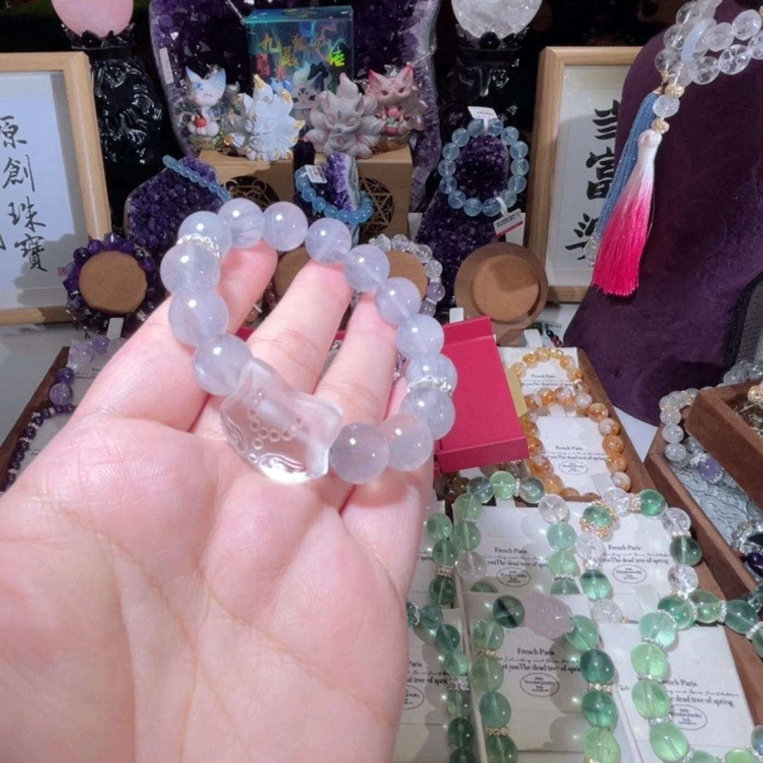 水晶手链银S925镶嵌水晶