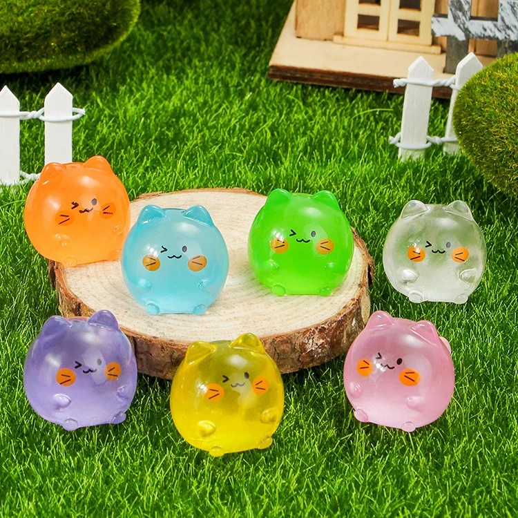 【拆个猫猫】夜光可爱猫猫少女心网红可爱装饰摆件diy