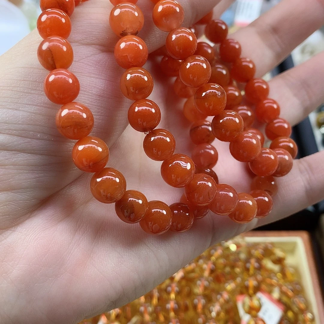 水晶手链未镶嵌南红玛瑙