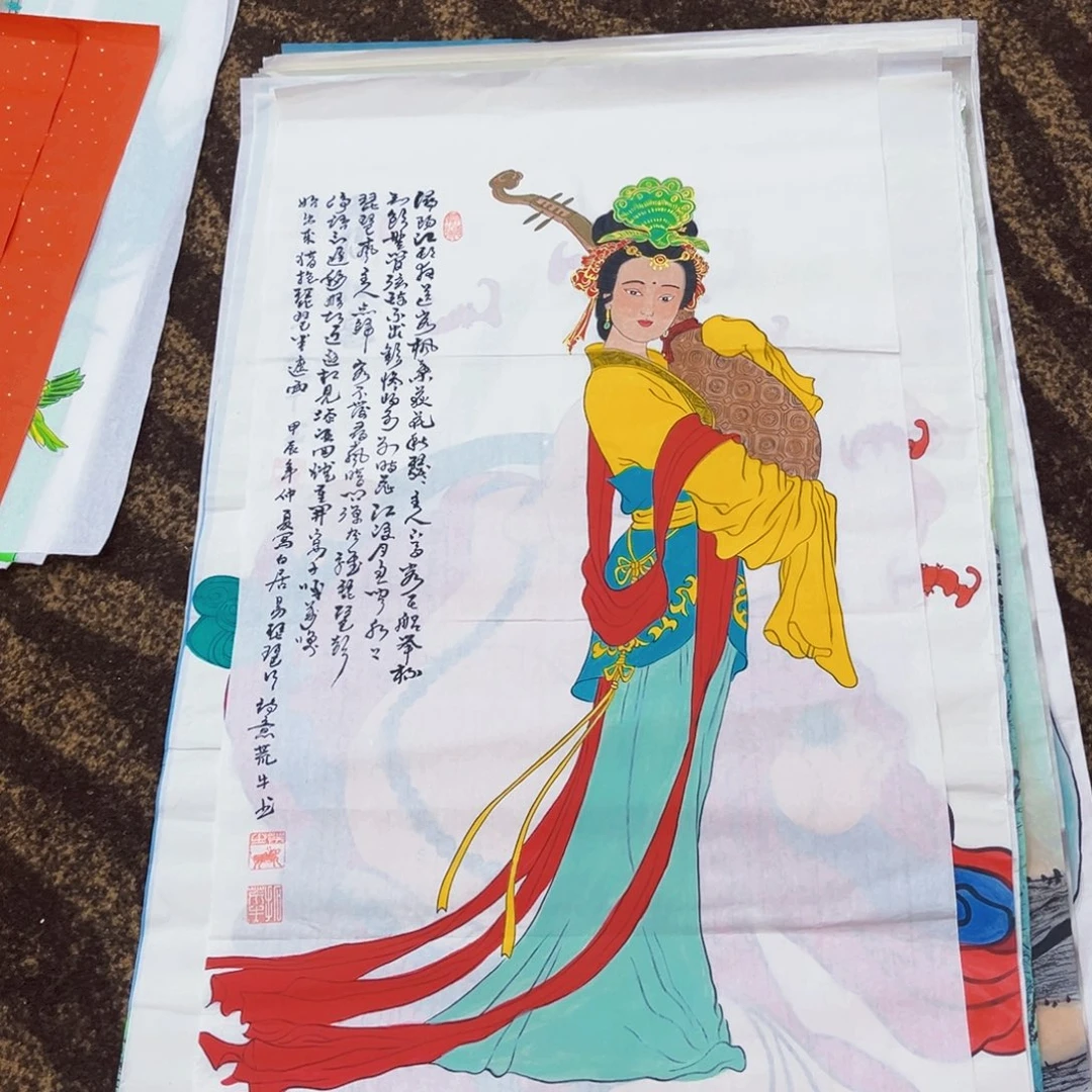 国画拓荒牛老师绘画