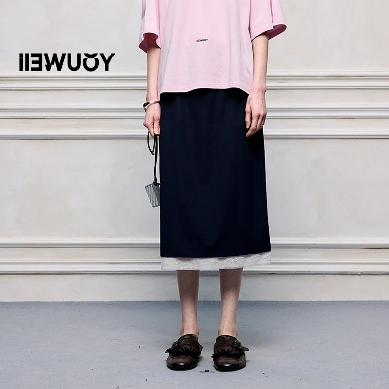 有尾YOUWEI 户外蕾丝下摆半裙 Y5825226/Y5825258