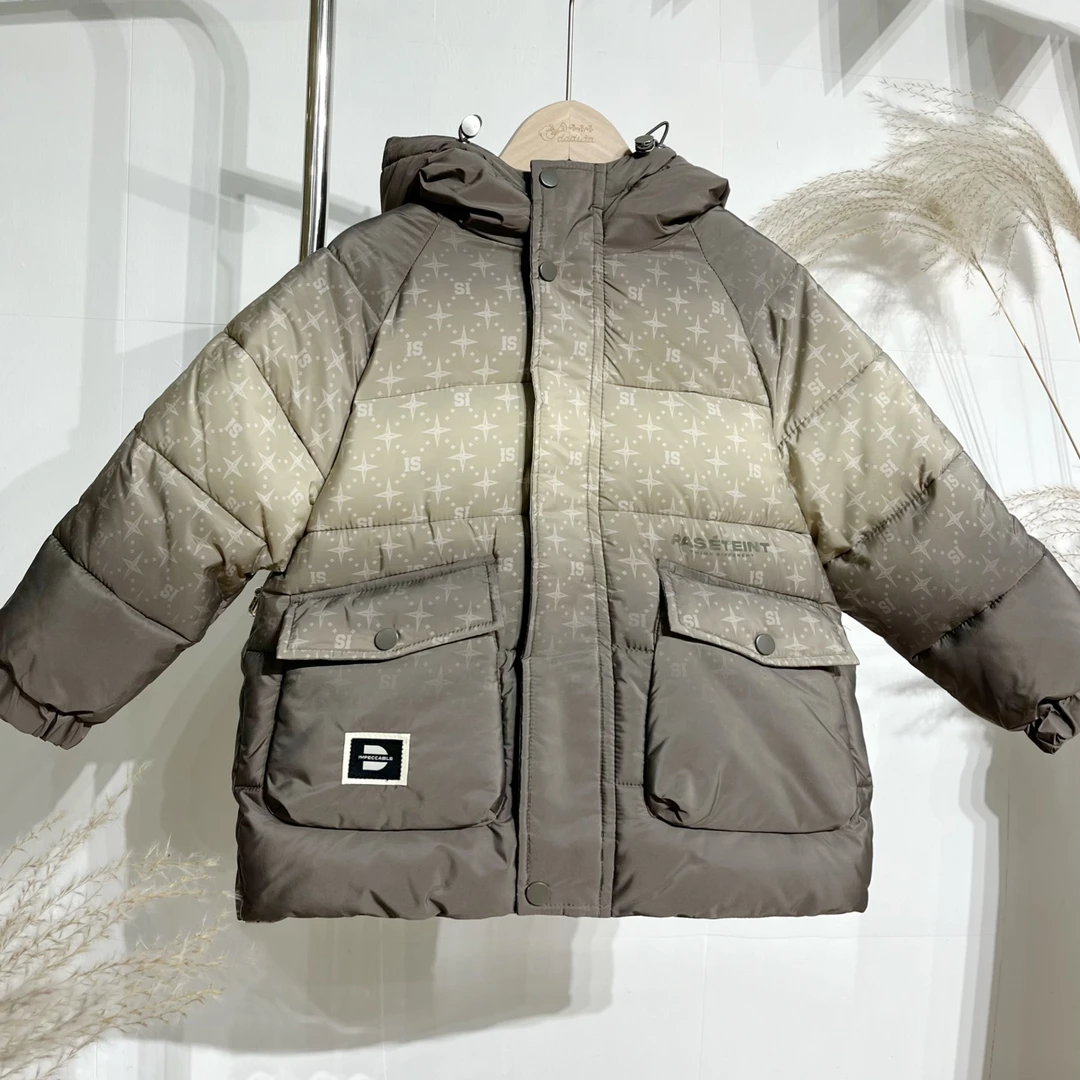 dadida/嗒嘀嗒男童冬季奇妙野营休闲时尚棉服外套+504800735童装