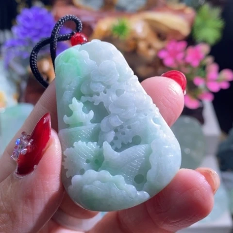 【闪购商品】颈饰未镶嵌翡翠山水