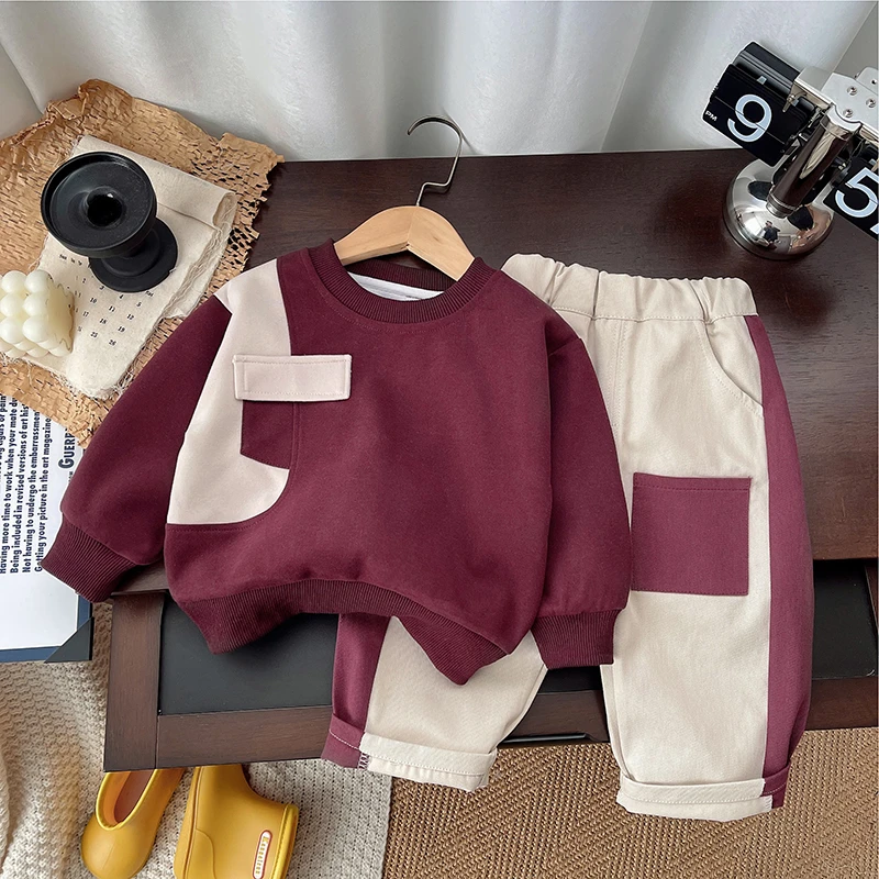 男童套装春季2025新款儿童帅气卫衣小童春秋装宝宝衣服春天两件套