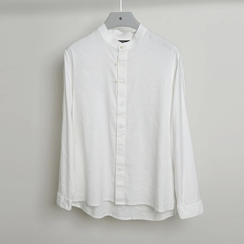 安正商场同款男装25年夏装中式男士长衬AMFA2CC01A