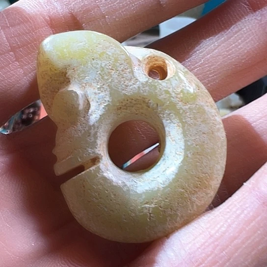 和田玉（糖玉）挂件未镶嵌兰**序