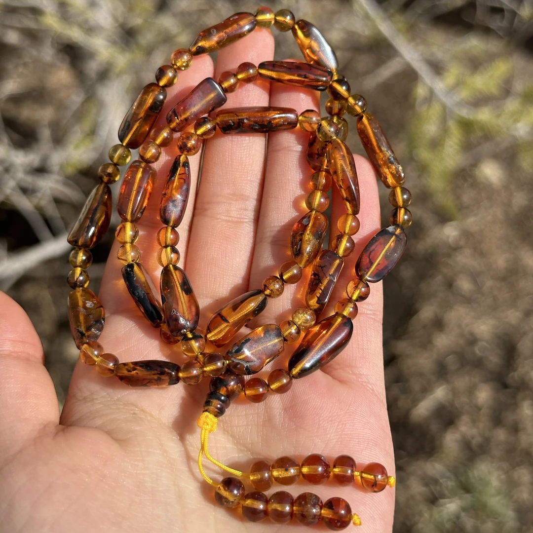 AF78抚顺琥珀*药珀随型项链（多样性发其一）