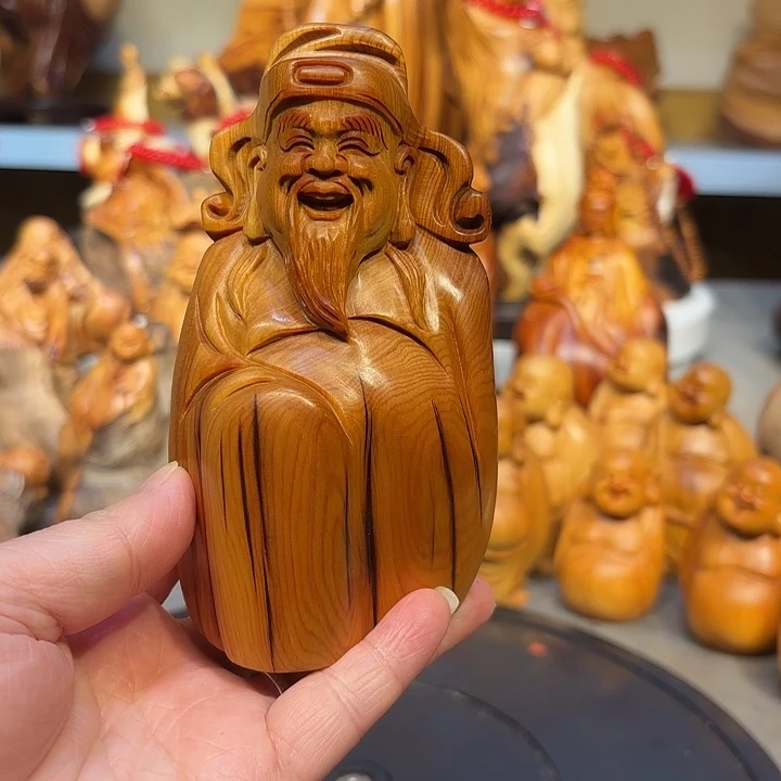 柏木太行崖柏财神爷