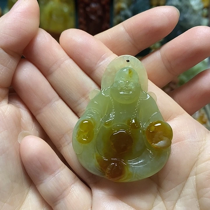 岫玉未镶嵌吊坠(赠链)