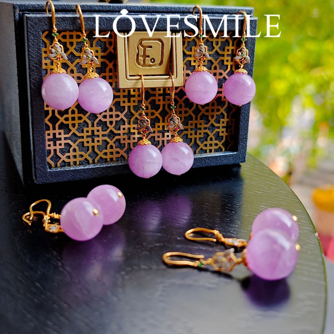 S925银紫锂辉耳环优雅时尚经典多样性多样性发货一件