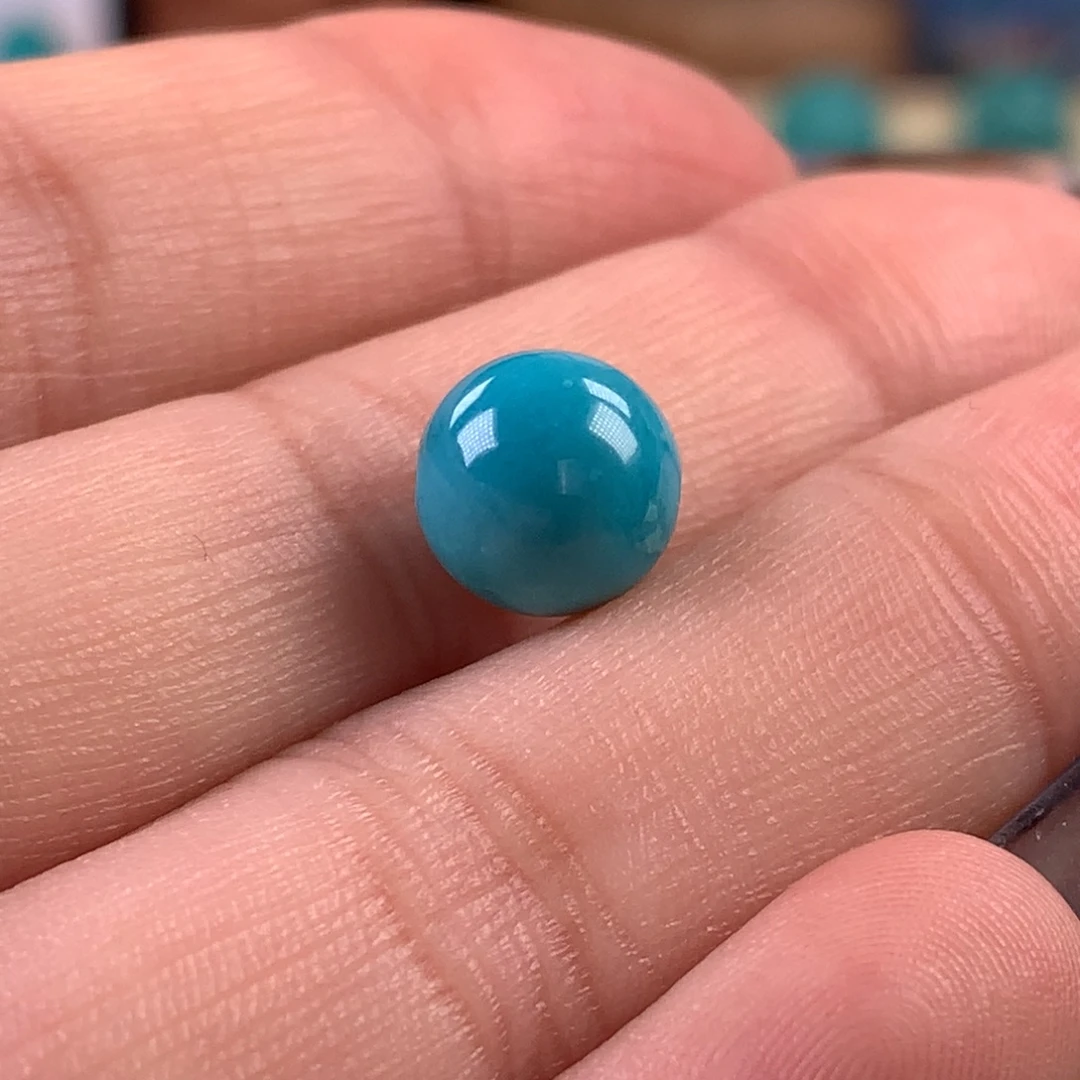 绿松石未镶嵌珠宝奇石8.8mm