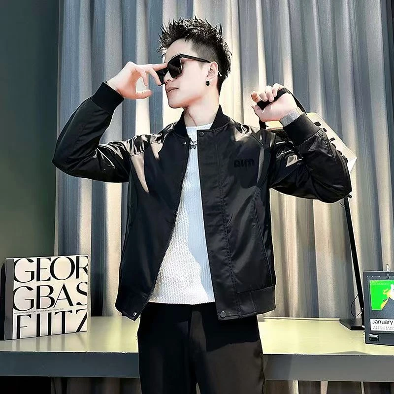 美式潮牌棒球领夹克春秋季2025爆款男士时尚流行外套痞帅上衣