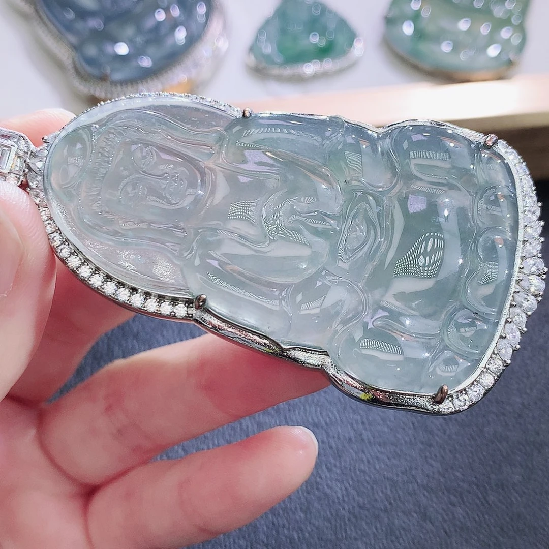 翡翠未镶嵌挂件翡翠