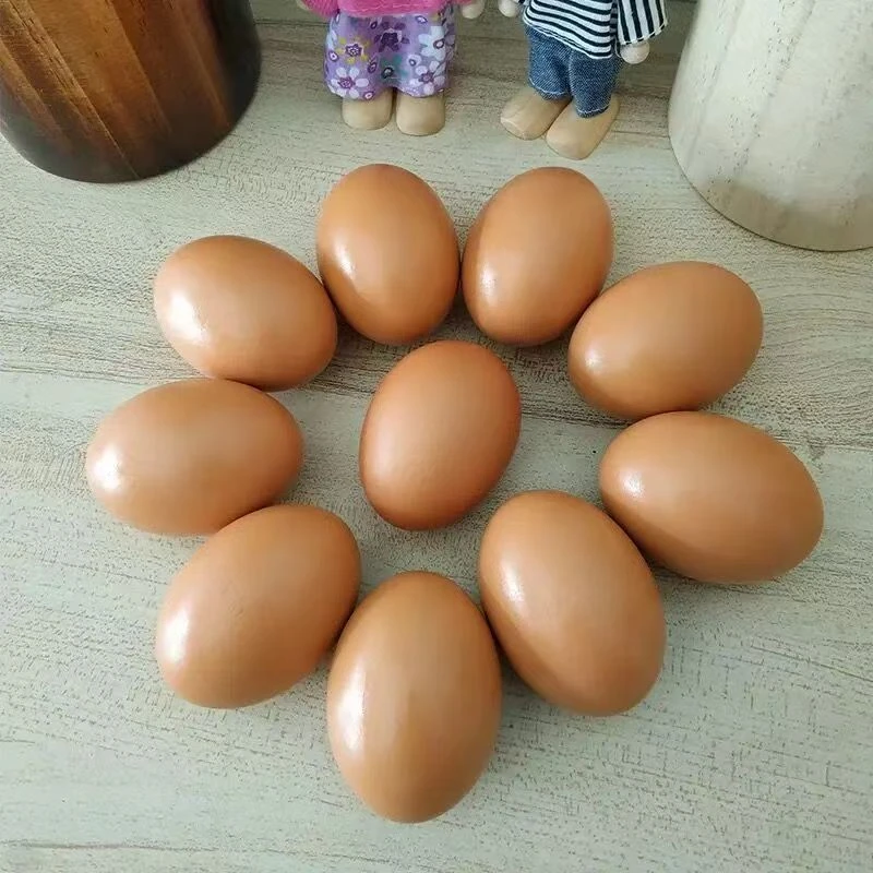 整蛊仿真实心假鸡蛋引蛋幼儿园道具儿童过手工diy绘画彩蛋