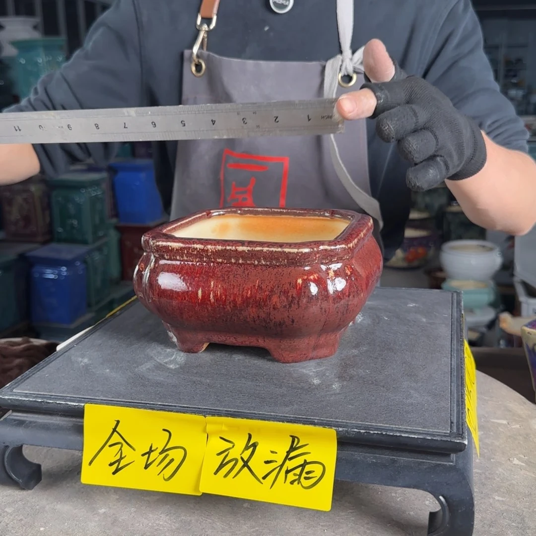 一风堂石湾花盆。微瑕