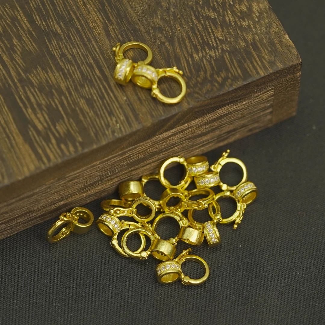 925银银制品 【发1个】银饰散珠DIY文玩珠宝PJ435